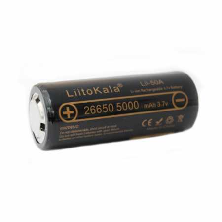 ����������� LiitoKala Lii-50A-JT �26650�, ��� ������ 5000mah ��� ��������� �����, ������ � ��������� �������� �������.��
