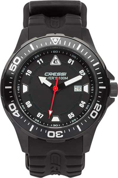 ���� Cressi MANTA WATCH 100m BLACK BLACK- BLACK CASE ��� ��������� �����, ������ � ��������� �������� �������.��